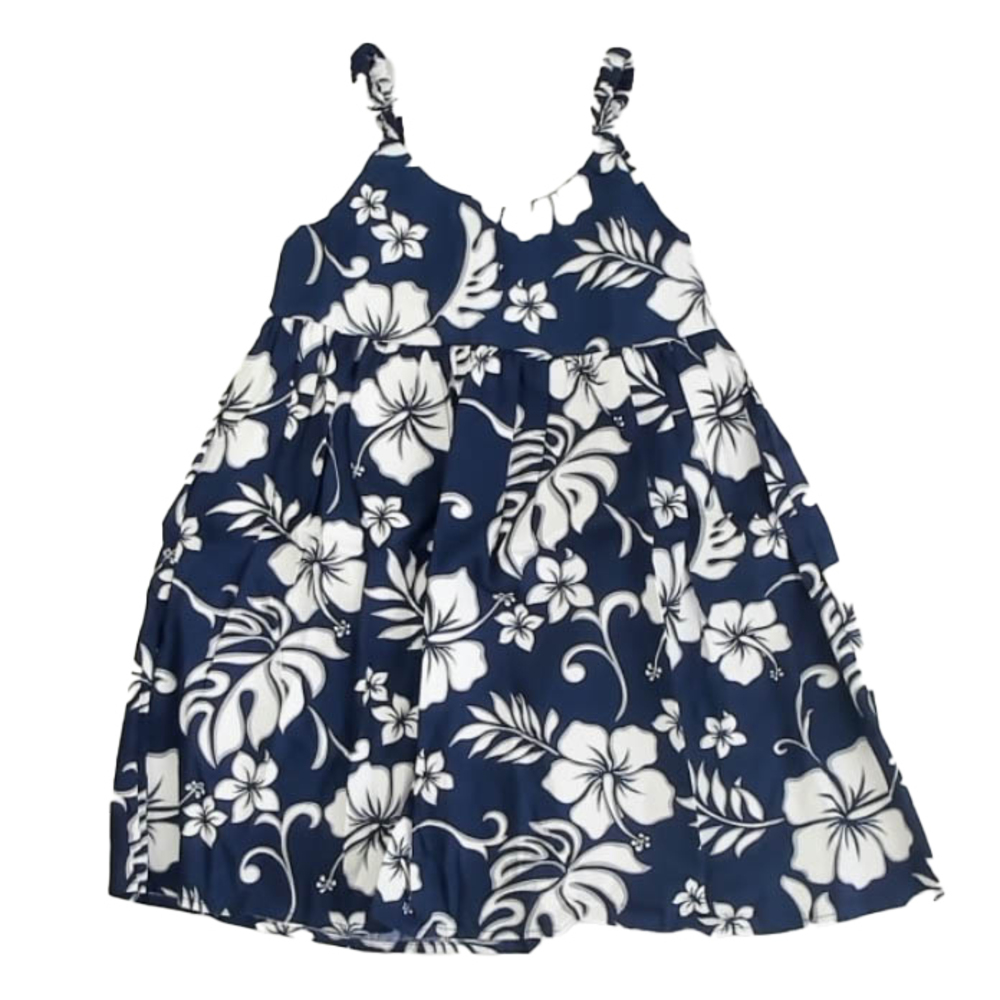 Aloha Republic Girls Navy Floral Dress size: 3T